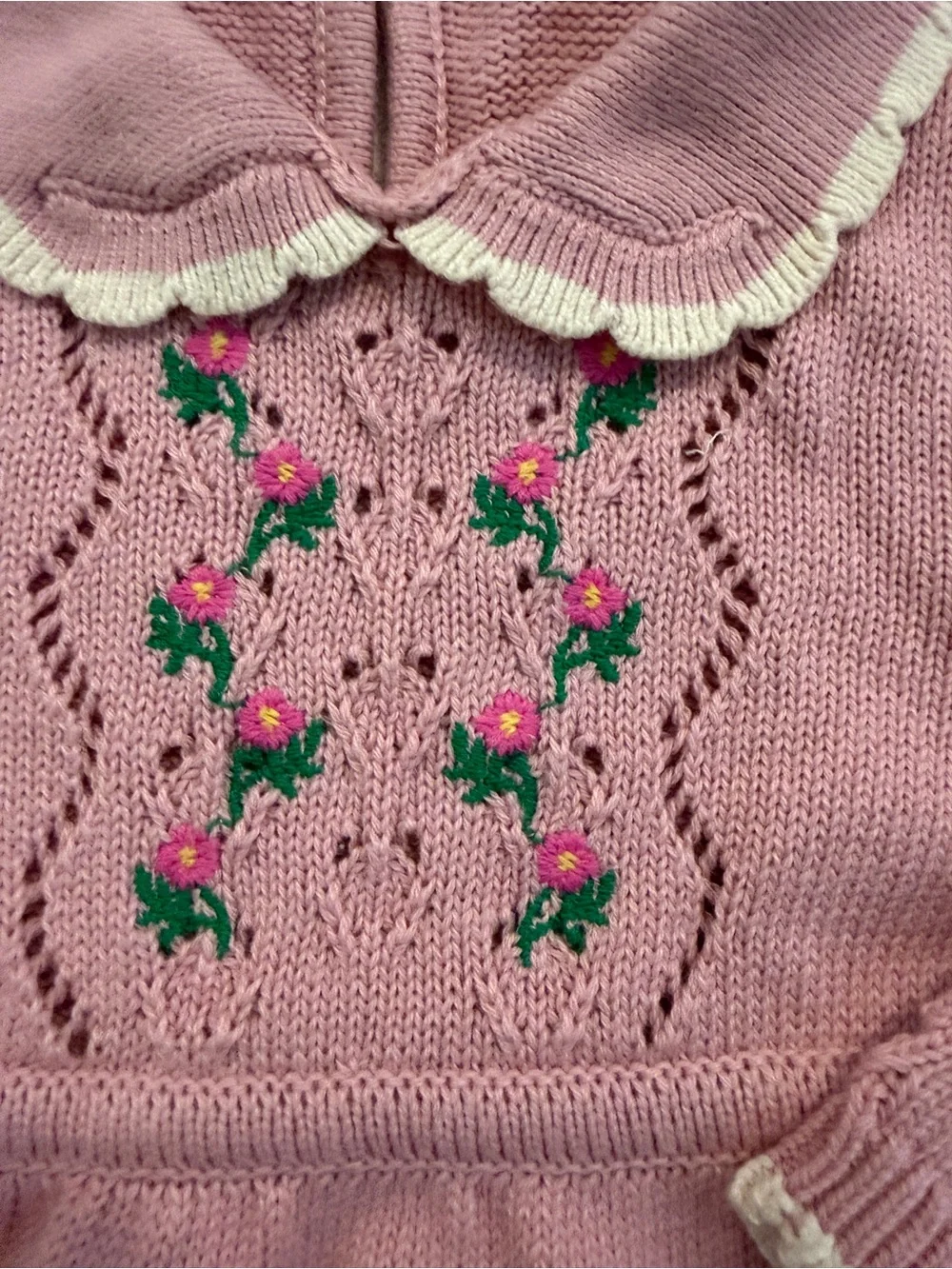NWOT Boden(label removed) baby girl knitting Dress 6-9M